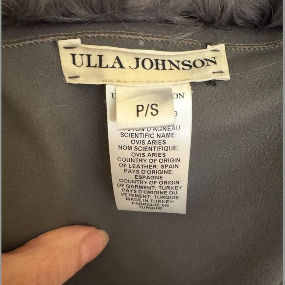 Ulla Johnson Eugenia Reversible Shearling/Leather Jacket - Picture 5 of 9